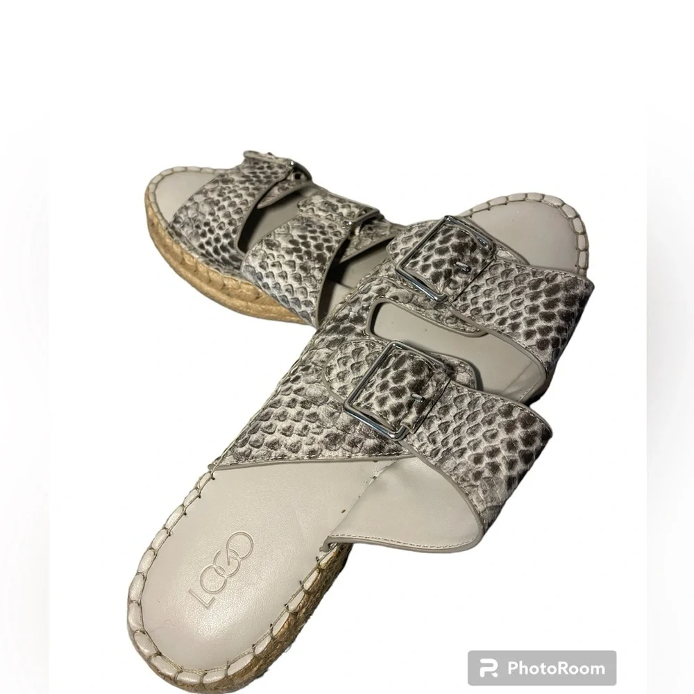 Snakeskin Patterned Platform Women's Esqadrilles
